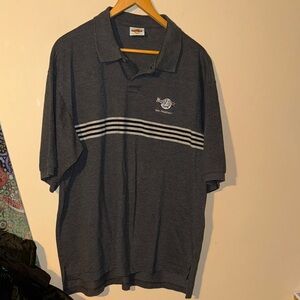 Hard Rock Cafe Gray San Francisco Polo Shirt XLarge VTG